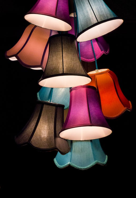 Image lampes multicolores